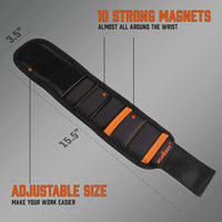 Magnetic Wristband & Universal Socket Grip 7-19mm Magnets Screws Nails Holder Kings Warehouse 
