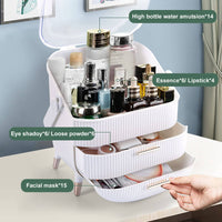 Make up Organizers Storage Vanity Cosmetics Skincare Display Cases Countertop Bathroom Gifts for Women Kings Warehouse 