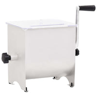 Manual Meat Mixer with Lid Silver Stainless Steel Appliances Supplies Kings Warehouse 