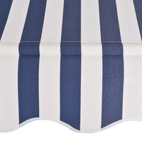 Manual Retractable Awning 300 cm Blue and White Stripes Kings Warehouse 