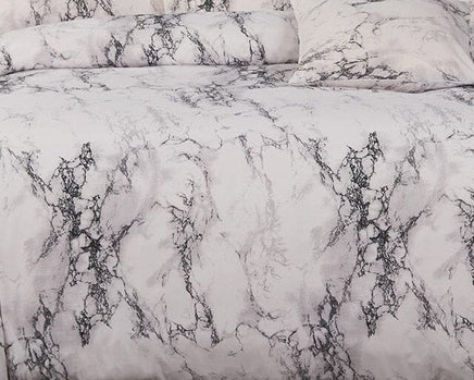 Marble Super King Size Duvet Doona Quilt Cover Set Kings Warehouse 
