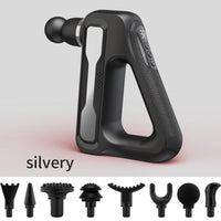 Massage Gun Percussion Massager Muscle Relaxing Therapy Deep Tissue 8 Heads AU Silver