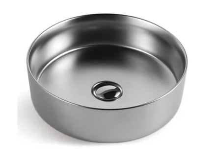 Matte Black matte white matte Pink Green Gold Copper Round 360 mm Dia top counter basin porcelain sink Kings Warehouse 