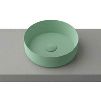 Matte Black matte white matte Pink Green Gold Copper Round 360 mm Dia top counter basin porcelain sink Kings Warehouse 
