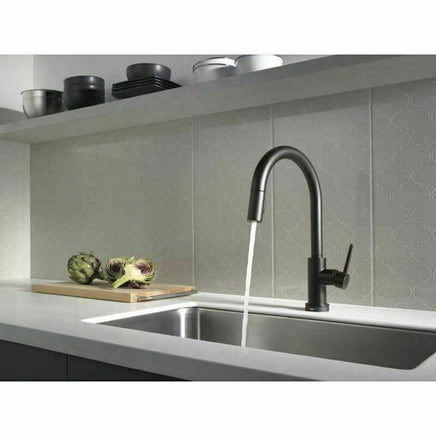 Matte Black Pull out Kitchen tap Solid stainless steel PVD plated Kings Warehouse 