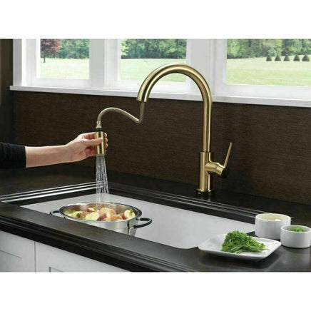 Matte Black Pull out Kitchen tap Solid stainless steel PVD plated Kings Warehouse 