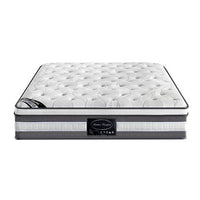 Mattress Euro Top King Size Pocket Spring Coil with Knitted Fabric Medium Firm 34cm Thick Mattresses Kings Warehouse 