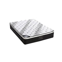 Mattress Euro Top Queen Size Pocket Spring Coil with Knitted Fabric Medium Firm 33cm Thick Mattresses Kings Warehouse 
