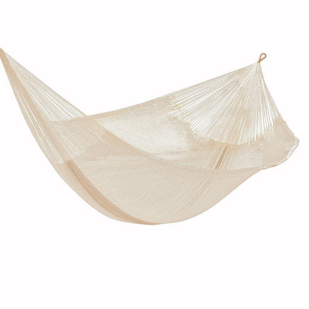 Mayan Legacy King Size Super Nylon Mexican Hammock in Cream Colour Kings Warehouse 