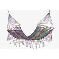 Mayan Legacy Queen Size Outdoor Cotton Mexican Resort Hammock With Fringe in Colorina Colour Home & Garden > Hammocks Kings Warehouse 