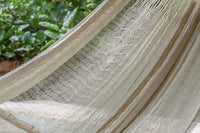 Mayan Legacy Queen Size Super Nylon Mexican Hammock in Cream Colour Kings Warehouse 