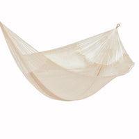 Mayan Legacy Queen Size Super Nylon Mexican Hammock in Cream Colour Kings Warehouse 