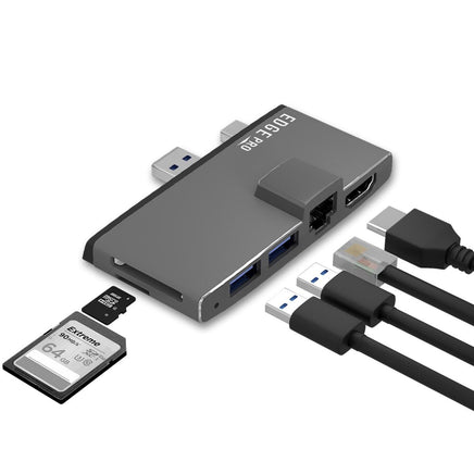 mbeat Edge Pro Multifunction USB- C Hub with LAN for Microsoft Surface Pro Gen 5/6 Kings Warehouse 