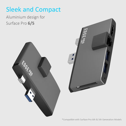 mbeat Edge Pro Multifunction USB- C Hub with LAN for Microsoft Surface Pro Gen 5/6 Kings Warehouse 