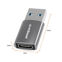 mbeat Elite USB 3.0 (Male) to USB-C (Female) Adapter - Space Grey Kings Warehouse 