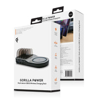 mbeat Gorilla Power 50W Qi Certified Multi-Device USB & Wireless Charging Dock Kings Warehouse 