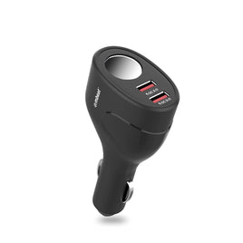 mbeat Gorilla Power Dual Port QC 3.0 Car Charger With Cigar Lighter Socket Kings Warehouse 