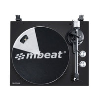 mbeat Hi-Fi Bluetooth Turntable (MMC, USB, Anti-skating, Preamplifier) - Matte Black Kings Warehouse 