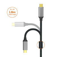 mbeat Tough Link 1.8m 4K USB-C to Display Port Cable - Space Grey Kings Warehouse 