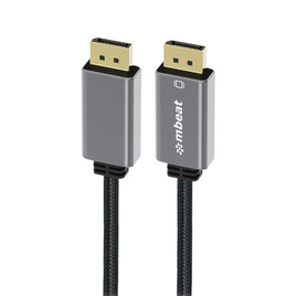 mbeat Tough Link 1.8m Display Port Cable v1.4 - Space Grey Kings Warehouse 