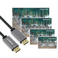 mbeat Tough Link 1.8m Display Port Cable v1.4 - Space Grey Kings Warehouse 