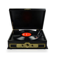 mbeat Vintage Wood Turntable with Bluetooth Speaker, AM/FM Radio Kings Warehouse 