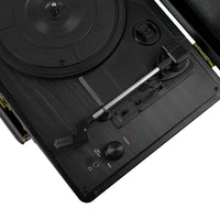 mbeat Woodstock Black Retro Turntable Kings Warehouse 