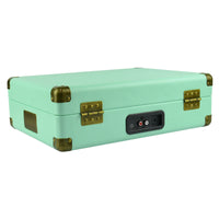 mbeat Woodstock Tiffany Blue Retro Turntable Kings Warehouse 
