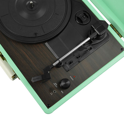 mbeat Woodstock Tiffany Blue Retro Turntable Kings Warehouse 