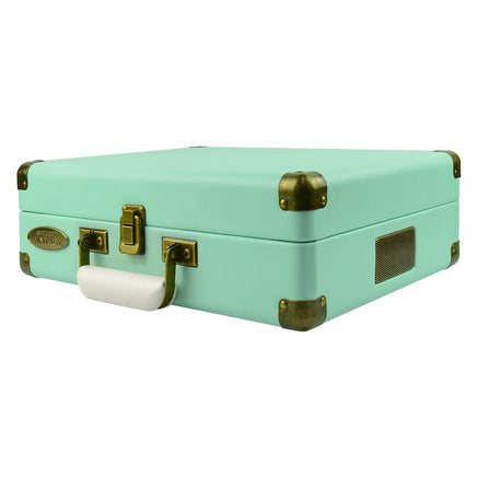 mbeat Woodstock Tiffany Blue Retro Turntable Kings Warehouse 