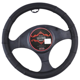 Memphis Steering Wheel Cover - Black [Leather] Kings Warehouse 