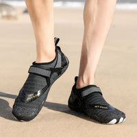 Men Women Water Shoes Barefoot Quick Dry Aqua Sports Shoes - Black Size EU37 = US4 Kings Warehouse 