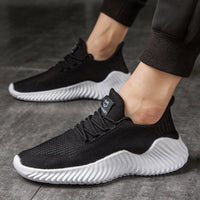 Men's Sneakers Outdoor Road Shoes Breathable Lightweight Non-slip (Black Size US10.5=US45 ) Kings Warehouse 