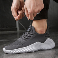 Men's Sneakers Outdoor Road Shoes Breathable Lightweight Non-slip (Grey Size US11.5=US47 ) Kings Warehouse 