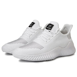 Men's Sneakers Outdoor Road Shoes Breathable Lightweight Non-slip ( White Size US10=US44 ) Kings Warehouse 