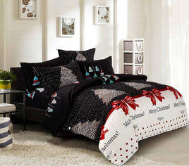 Merry King Single Size Christmas Quilt/Doona/Duvet Cover Set Kings Warehouse 