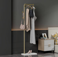 Metal Coat Rack Marble Base Hooks Clothes Coats Bag Tree Hat Display Hanger Stand Organiser Kings Warehouse 