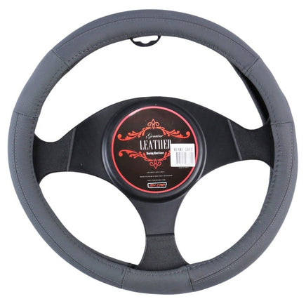 Miami Steering Wheel Cover - Grey [Leather] Kings Warehouse 