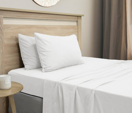 Micro Flannel SHEET SET - SINGLE Kings Warehouse 