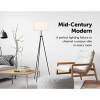 Mid-Century Floor Lamp Modern Tripod Decor Living Room Standing Kings Warehouse 