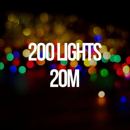 Milano Decor Outdoor LED Plug In Fairy Lights - Multicoloured - 200 Lights Kings Warehouse 