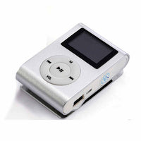 Mini Clip 16G MP3 Music Player With USB Cable & Earphone Silver Kings Warehouse 