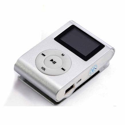 Mini Clip 16G MP3 Music Player With USB Cable & Earphone Silver Kings Warehouse 