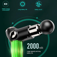 Mini Massage Gun LCD Display Percussion Massager Muscle Relaxing Therapy Deep Tissue AU Black KingsWarehouse 