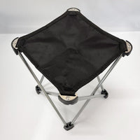 Mini Portable Outdoor Folding Stool Camping Fishing Picnic Chair Seat 80kg Black Kings Warehouse 