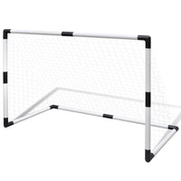 Mini Soccer Goals Post Net Set 2 pcs for Kids 91.5 x 48 x 61 cm Kings Warehouse 