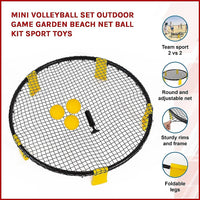 Mini Volleyball Set Outdoor Game Garden Beach Net Ball Kit Sport Toys Kings Warehouse 