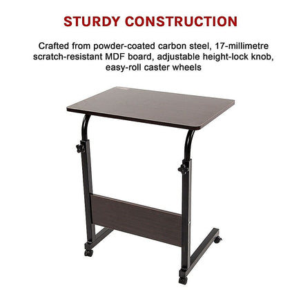 Mobile Laptop Desk Bed Stand Computer Table Adjustable Notebook Bedside Table Kings Warehouse 