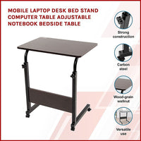 Mobile Laptop Desk Bed Stand Computer Table Adjustable Notebook Bedside Table Kings Warehouse 
