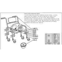 Mobile Shower Toilet Commode Chair Bathroom Aluminum Bedside Footrest Wheelchair Kings Warehouse 